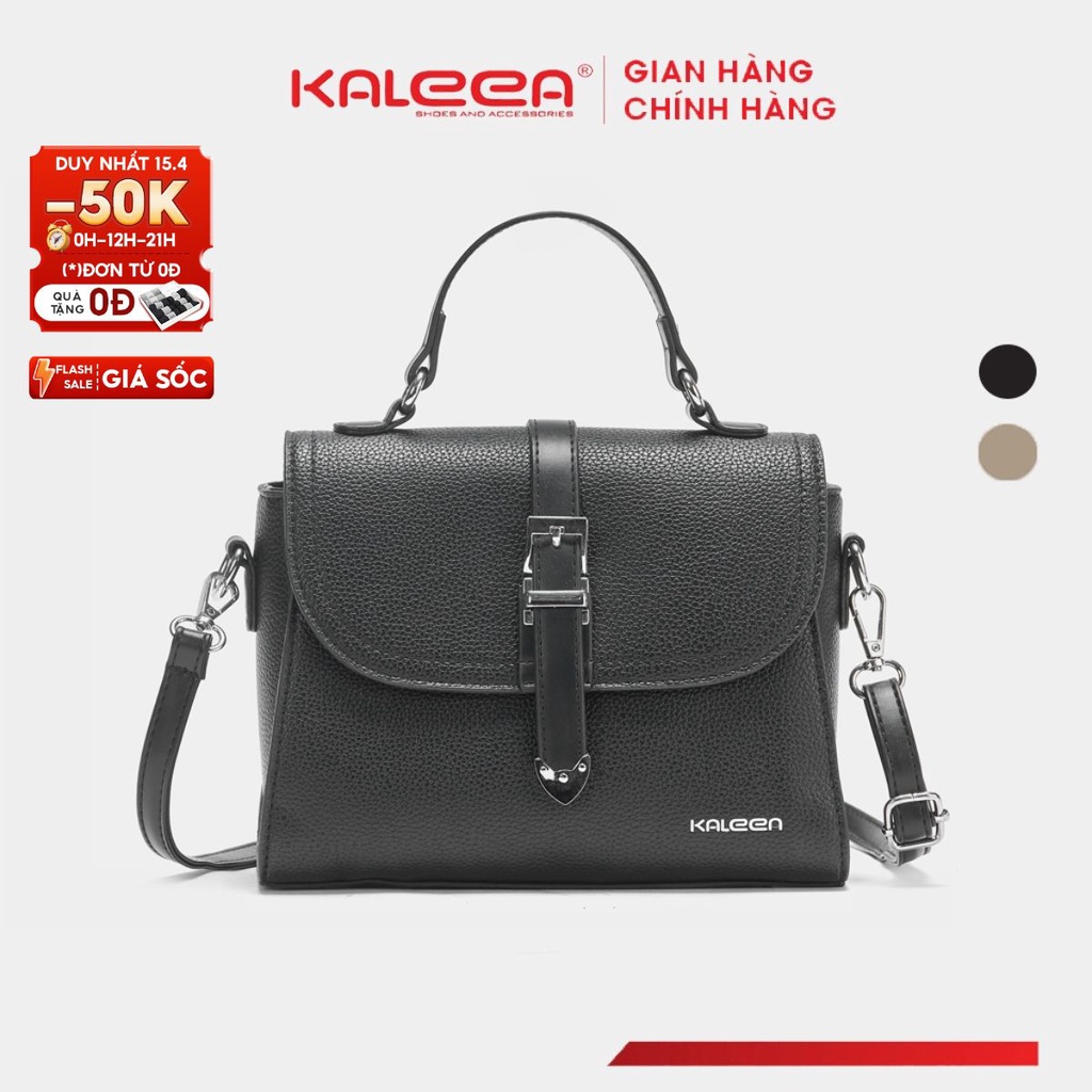 Túi Xách Nữ Đeo Chéo Kaleea X13 Size 22 Da Mềm Cao Cấp Chính Hãng Hai Màu Đen Nâu Kiểu Dáng Trẻ Trung Sang Chảnh