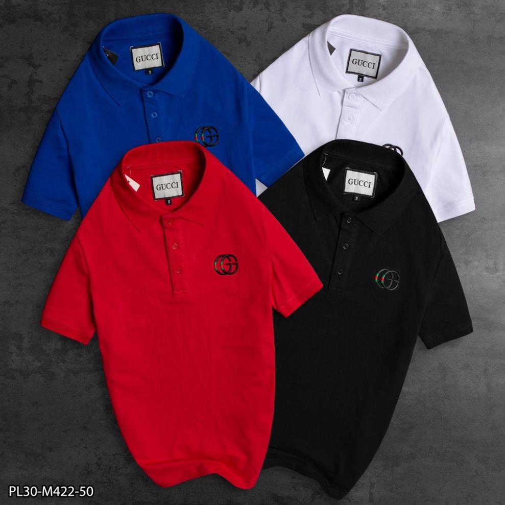 HOT Áo Polo nam G.u.c.c.i (PL30) Cá sấu cotton 4 chiều - Áo nam VNXK