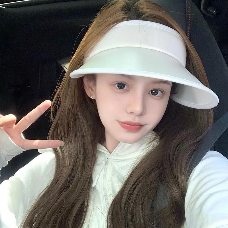 Mũ Lưỡi Trai Hở Chóp Che Phủ Toàn Diện Chống Tia Cực Tím Phong Cách Thể Thao Thời Trang Đi Biển Mùa Hè Cho Nữ