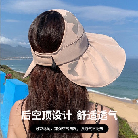 Mũ Vành Rộng Che Nắng Chống Tia UV Có Tấm Che Mặt Vành Rộng Thời Trang Mùa Hè Cho Nữ