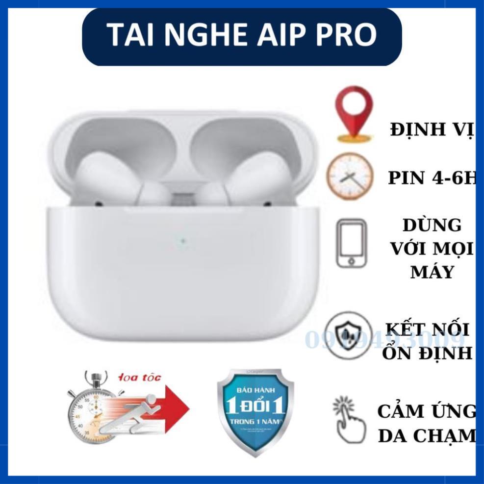 Tai nghe bluetooth AIP PRO tai nghe không dây định vị, lọc âm, giảm tiếng ồn, pin 4-6, bass hay, BH 6TH TÀI SHOP