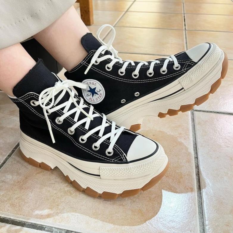 Giày Converse All Star 100 TREKWAVE OX high top black