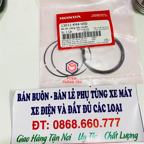 Bộ xéc măng tiêu chuẩn VISION 110 Zin HONDA - 13011K44V00 (TT)