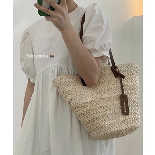 Túi cói phong cách Hàn Quốc