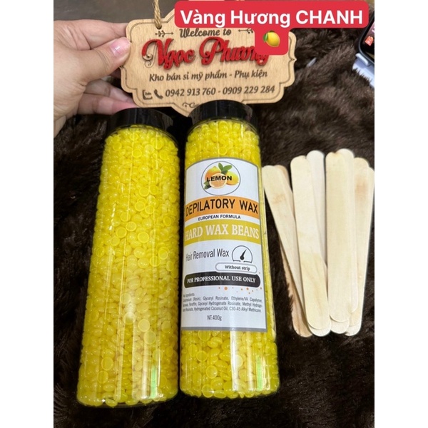 Chính Hãng Hũ sáp màu 400G Sáp wax lông Tặng kèm 10 que gỗ.