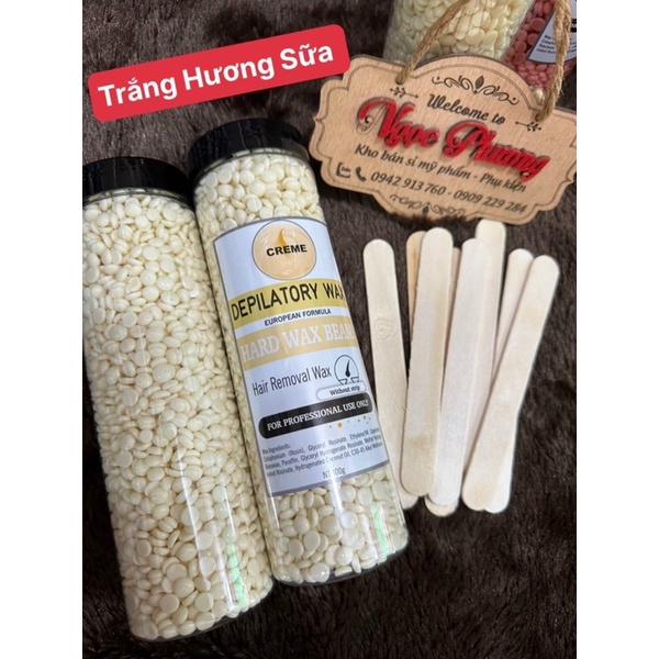 Chính Hãng Hũ sáp màu 400G Sáp wax lông Tặng kèm 10 que gỗ.