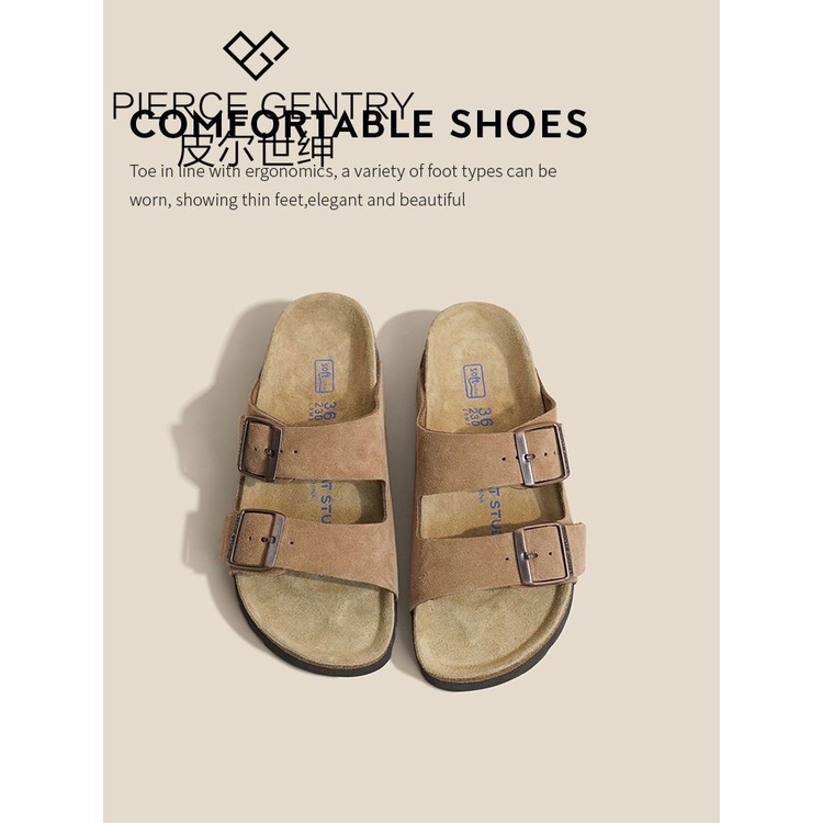 Dép Sandal Birkenstock Birkenstock Đế Phẳng Dày Dặn Phong Cách Retro Mùa Xuân 2023 Cho Nữ