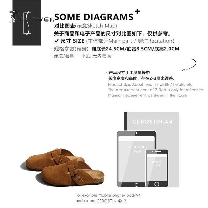 Birkenstock Dép Birkenstock Bằng Da Lộn Màu Trơn Đế Nút Bần Thoải Mái Phong Cách Cho Nam Và Nữ