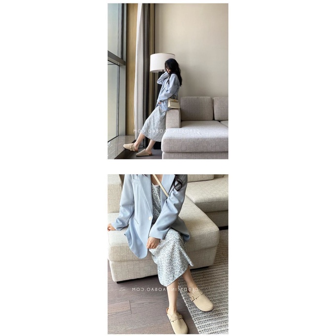 Birkenstock Dép Birkenstock Bằng Da Lộn Màu Trơn Đế Nút Bần Thoải Mái Phong Cách Cho Nam Và Nữ