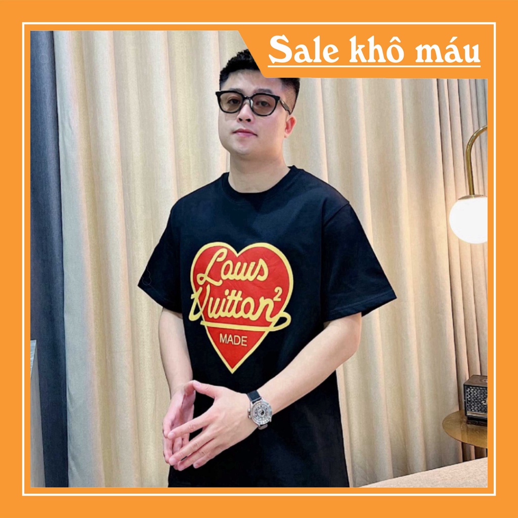 Áo thun nam nữ LV trái tim cổ tròn chất liệu cotton mền mại, Áo thun nam nữ chất cotton co dãn 4 chiều Rẻ nhất Shopee Ch | BigBuy360 - bigbuy360.vn