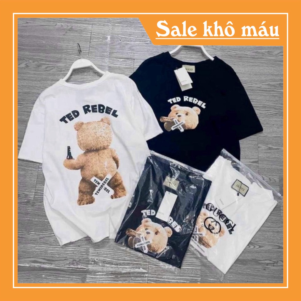 Áo phông gấu Ted Rebel Basic thun cotton nam nữ Rẻ nhất Shopee Chất