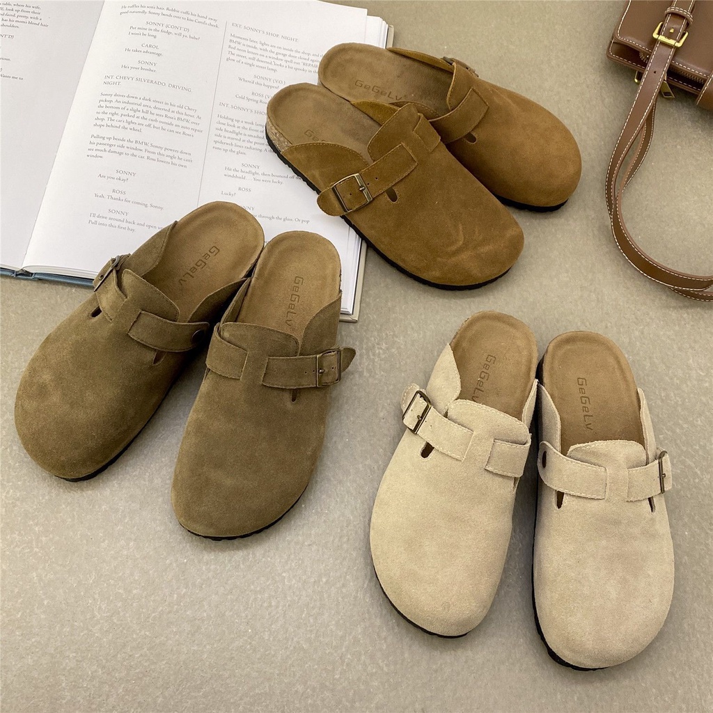 Dép Da Birkenstock Đế Dày Xỏ Ngón Thời Trang Cho Nữ