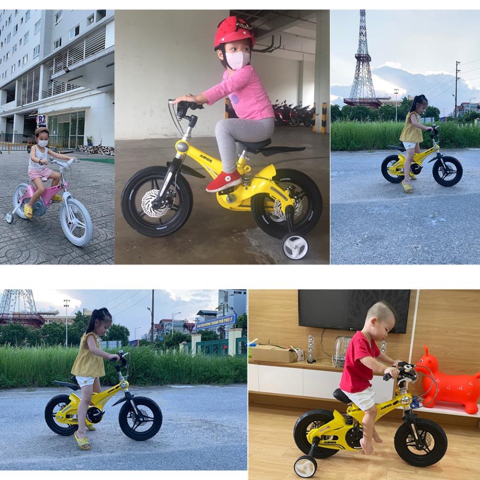 Xe đạp trẻ em Jianer J9 Có Giảm Xóc + Khung Vành Đúc Nhập khẩu chính hãng cho bé từ 2-7 tuổi LH Ngay ạ