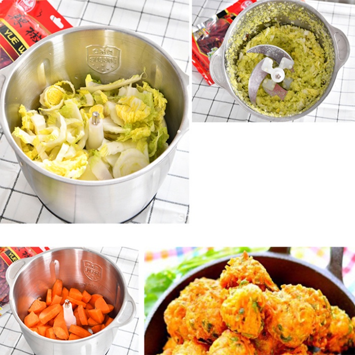 Máy xay thịt đa năng raf 1000W cối 3 lít lưỡi xay 4 cánh cao cấp