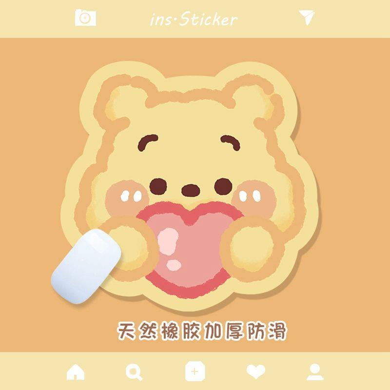Tấm Lót Chuột Hình Gấu Pooh Dễ Thương Cho Nữ