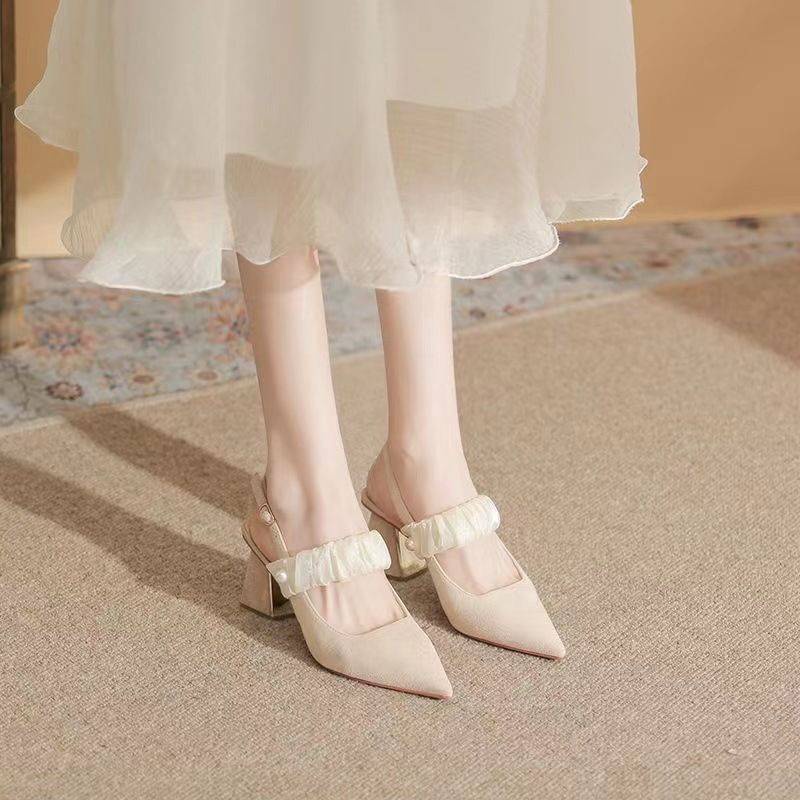 Dép Nữ Thời Trang Tóc Tiên Phong Bao Cao Gót Pháp