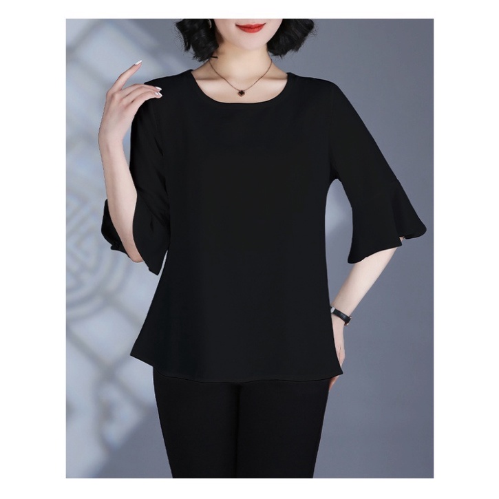 Áo Voan nữ trung niên cho mẹ, mẫu áo trơn tay bèo 4 màu, xuất xứ Quảng Châu #A06 | BigBuy360 - bigbuy360.vn