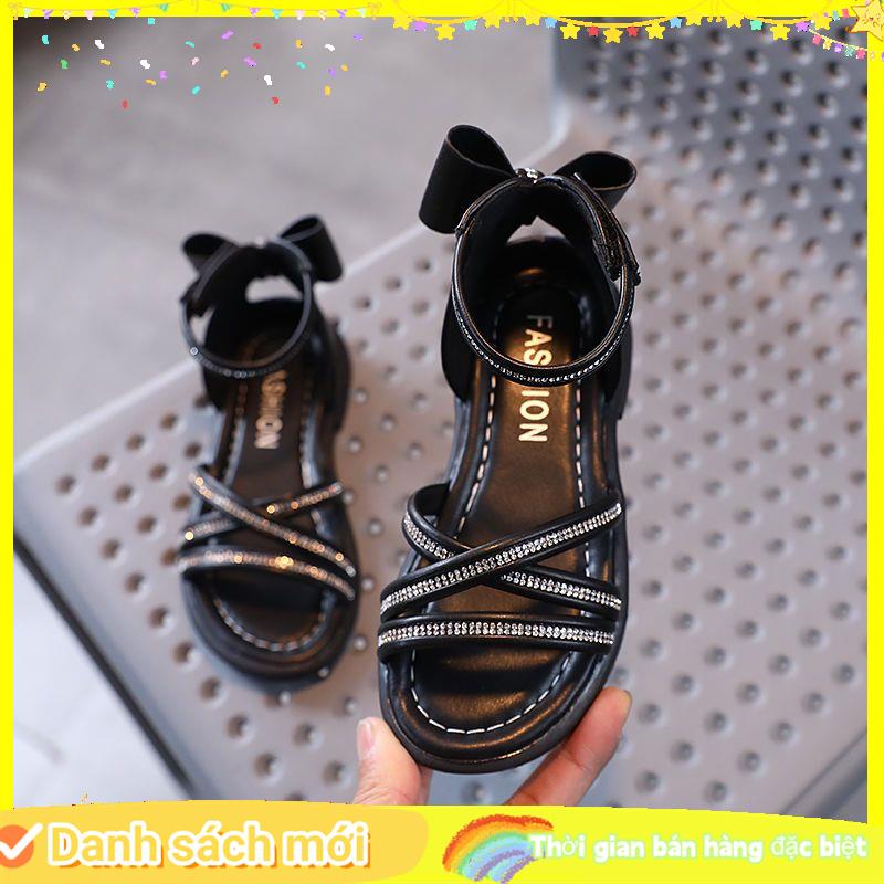 Giày Sandal Đế Mềm Hở Ngón Phong Cách Mới Cho Bé Gái Tiểu Học