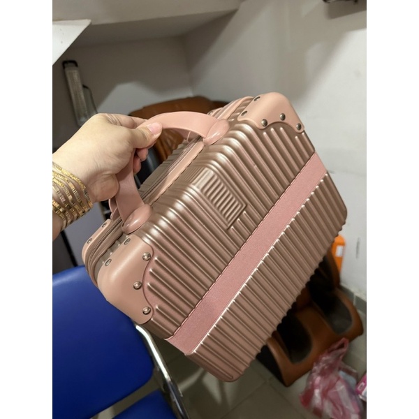 Cốp mỹ phẩm, Cốp Vali 14 inch, Cốp trang điểm, hàng bịt 4 góc cao cấp
