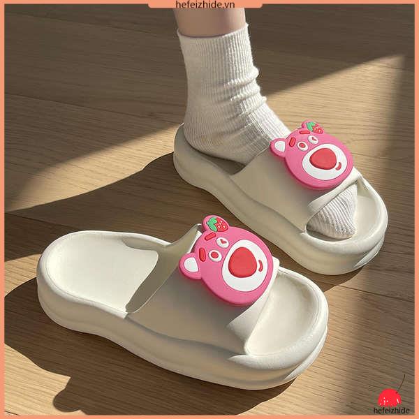 Dép bánh mì phim hoạt hình dễ thương gấu dâu