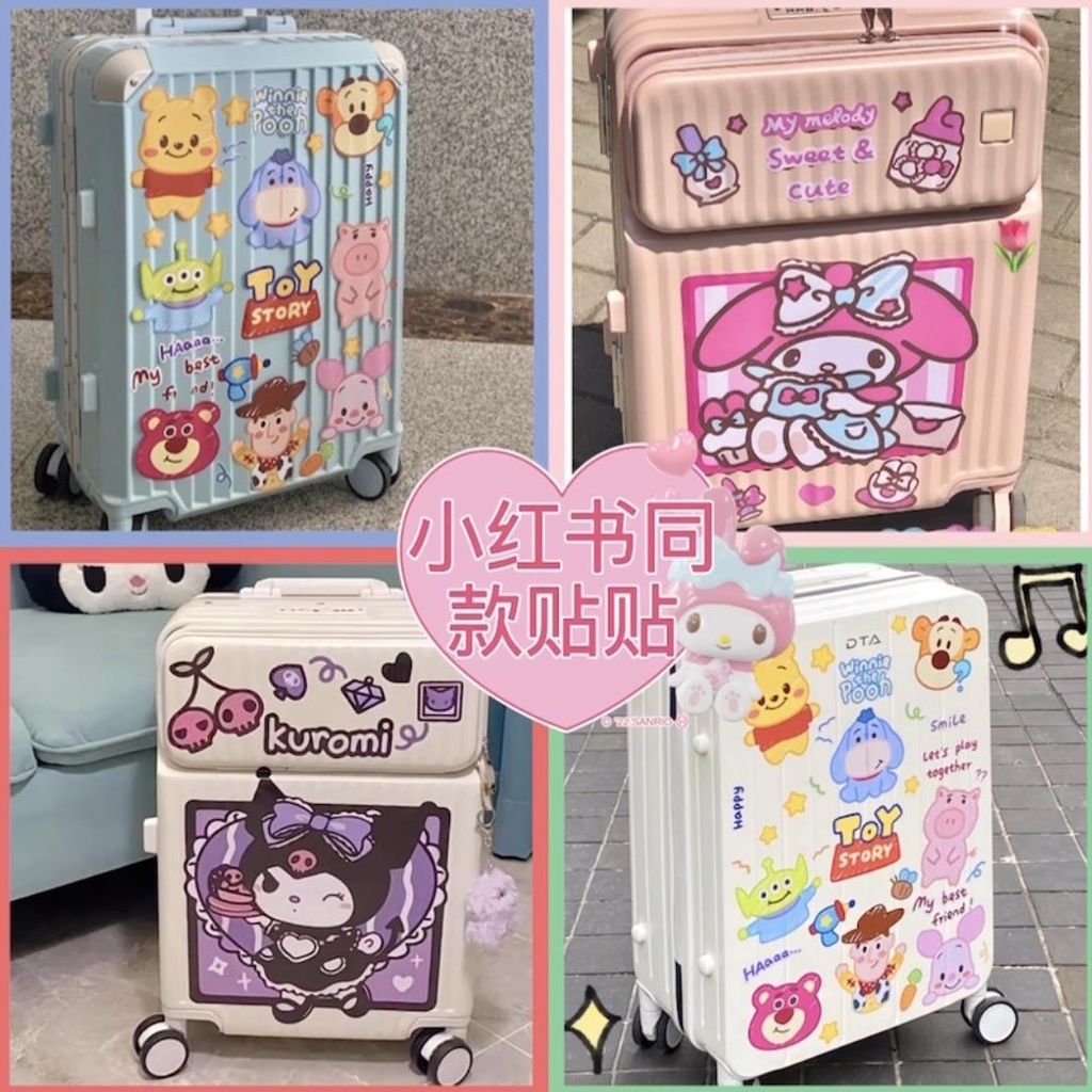 Nhãn Dán Hành Lý Hình Chú Chó Cinnamon Toy Story Chống Nước Lớn