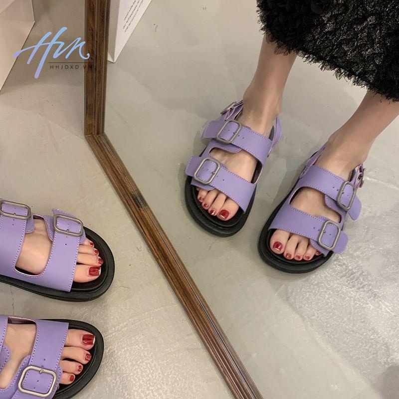 Sandal Birkenstock 2023 Hở Ngón Đế Bằng Chống Trượt Phong Cách Thời Trang Roman Dành Cho Nữ