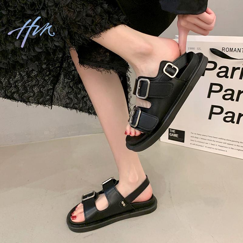 Sandal Birkenstock 2023 Hở Ngón Đế Bằng Chống Trượt Phong Cách Thời Trang Roman Dành Cho Nữ