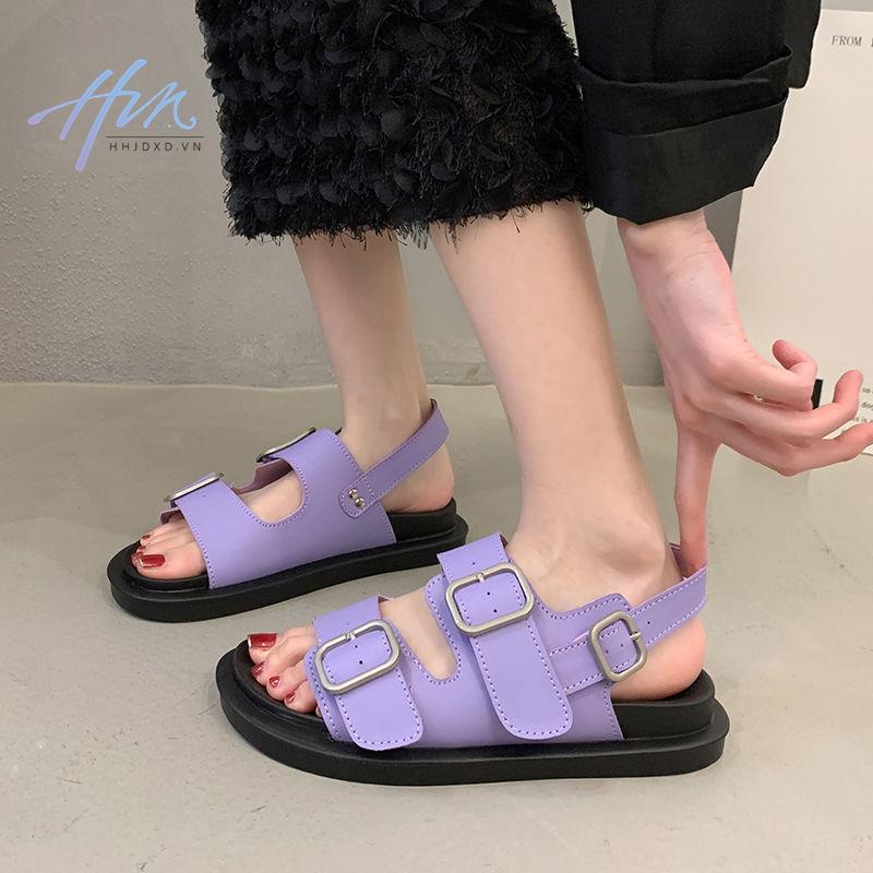 Sandal Birkenstock 2023 Hở Ngón Đế Bằng Chống Trượt Phong Cách Thời Trang Roman Dành Cho Nữ