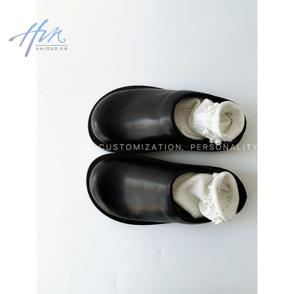 Dép Sandal Đế Dày Mũi To Thời Trang Hàn Quốc Dễ Phối Đồ Cho Nữ