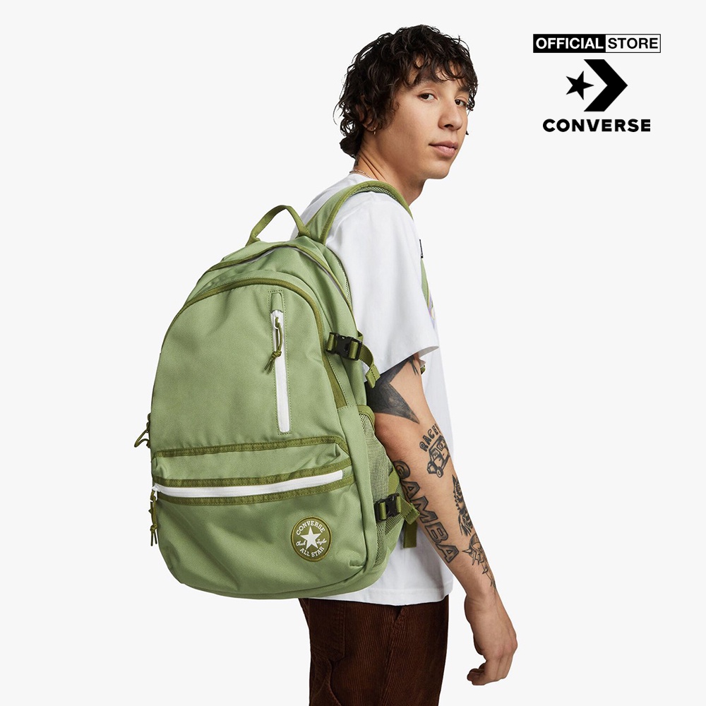 CONVERSE - Balo unisex phom chữ nhật Straight Edge 21138-A08-00G0_GREEN