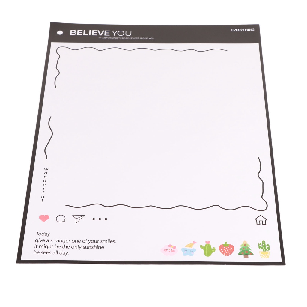 Bảng nam châm ghi chú trang trí tủ lạnh Gia Đình / Văn Phòng Blingblight