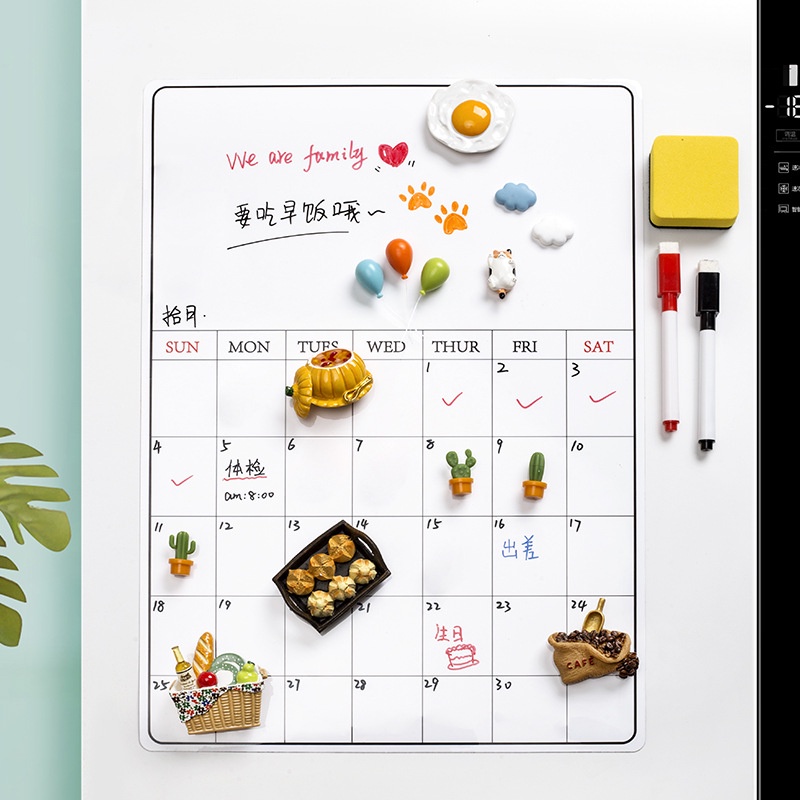 Bảng nam châm ghi chú trang trí tủ lạnh Gia Đình / Văn Phòng Blingblight