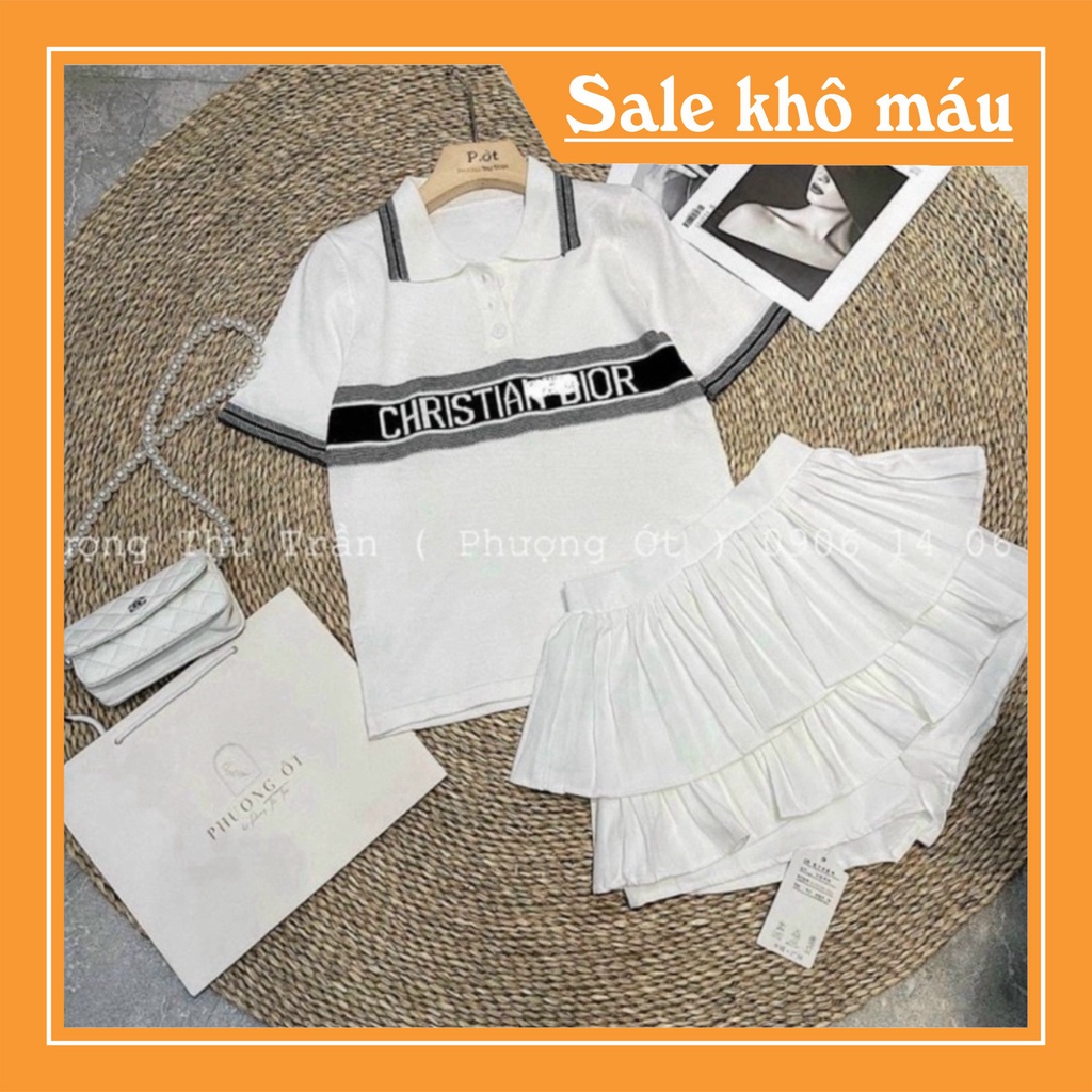 Áo len cổ bẻ in chữ dáng vừa ngắn tay, Áo kiểu cổ viền vải len co giãn Rẻ nhất Shopee Chất | BigBuy360 - bigbuy360.vn