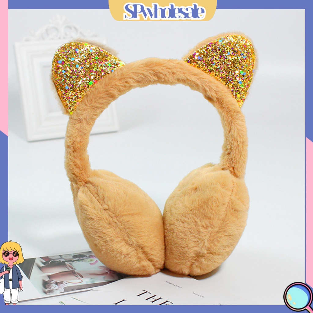 {SPwholesale} Bông Chụp Tai Giữ Ấm Chống Trượt Màu Sắc Trơn Dành Cho Nữ