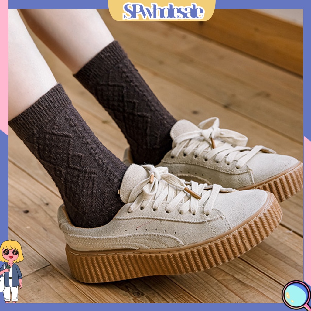 {SPwholesale} 1 Đôi Tất Dệt Kim Một Size Phong Cách Nhật Bản Cho Nữ