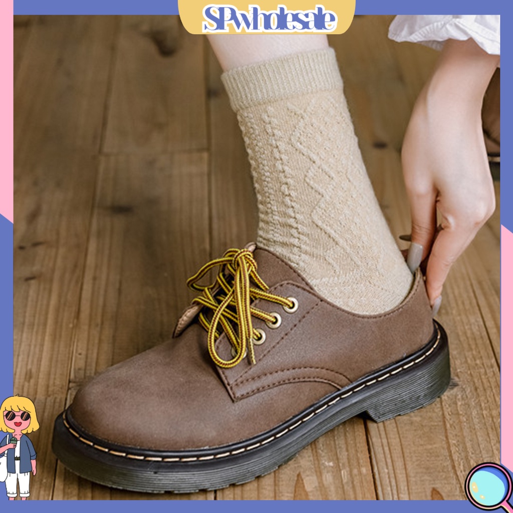 {SPwholesale} 1 Đôi Tất Dệt Kim Một Size Phong Cách Nhật Bản Cho Nữ