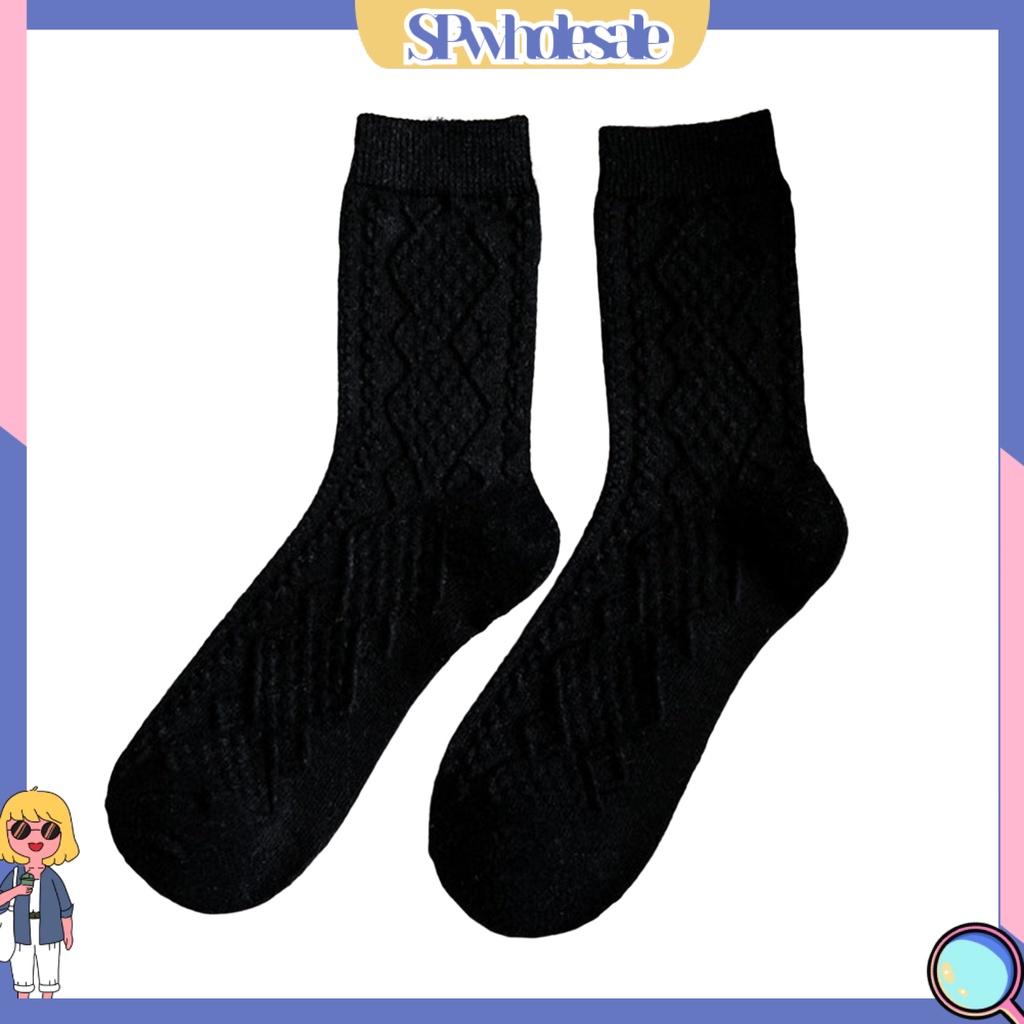 {SPwholesale} 1 Đôi Tất Dệt Kim Một Size Phong Cách Nhật Bản Cho Nữ
