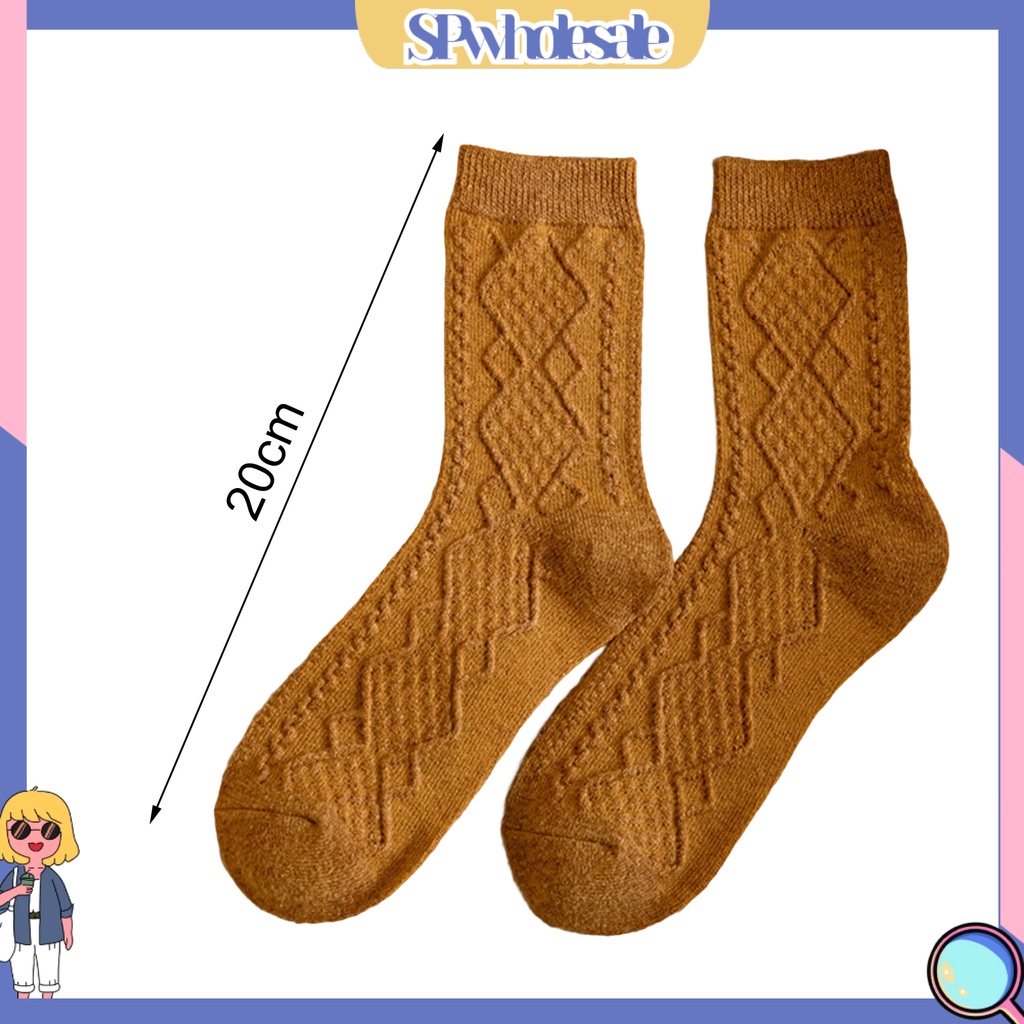 {SPwholesale} 1 Đôi Tất Dệt Kim Một Size Phong Cách Nhật Bản Cho Nữ