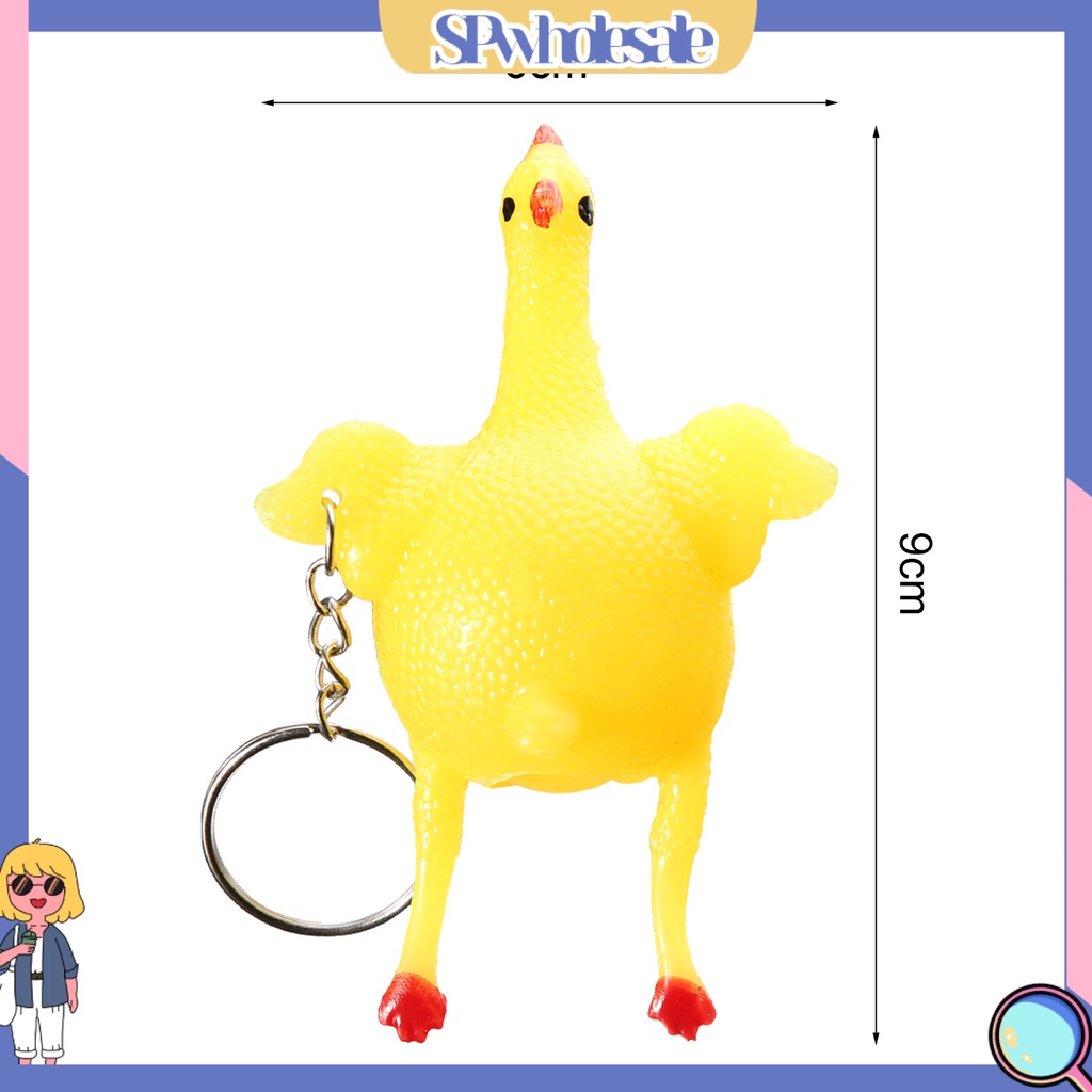 {SPwholesale} Móc Khóa Hình Gà Con Màu Vàng Dùng Làm Quà Tặng