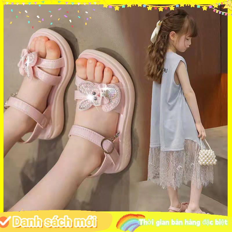 Giày Sandal Đế Mềm Phong Cách Mới Cho Bé Gái Tiểu Học