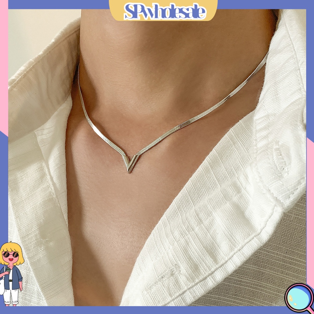 {SPwholesale} Vòng cổ Mạ Điện Dáng Ngắn Đơn Giản Hợp Thời Trang Cho Nam