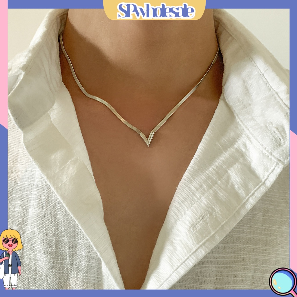 {SPwholesale} Vòng cổ Mạ Điện Dáng Ngắn Đơn Giản Hợp Thời Trang Cho Nam