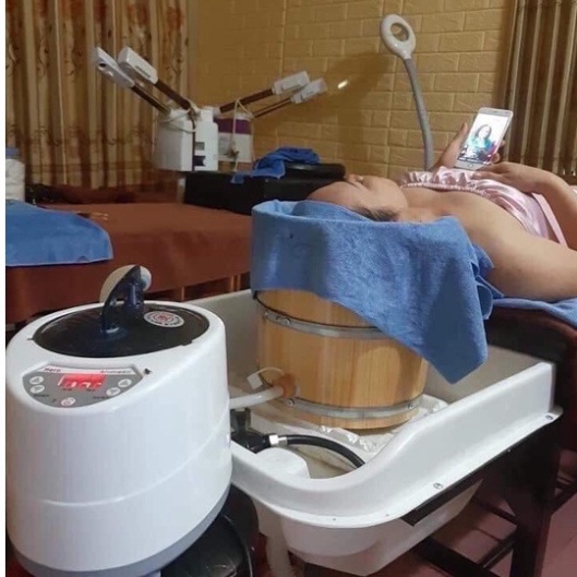 Bộ Xông Đầu ( Máy và chậu xông đầu ) - Dùng SPA -TMV