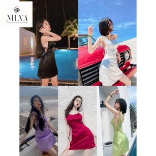 Đầm Ngắn Dây Cột 2 Bên Luna Bo ngực 2074