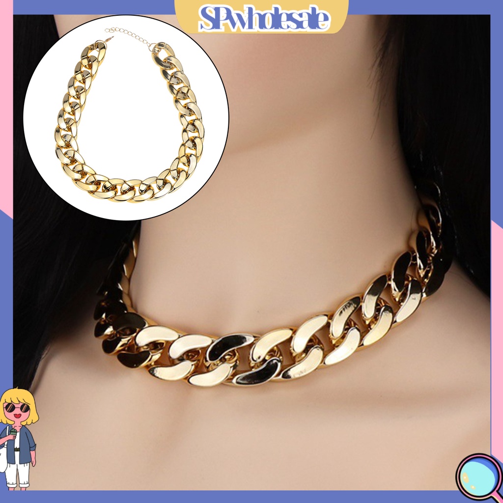 {SPwholesale} Vòng Cổ Choker Bằng Hợp Kim Phong Cách Hip Hop Thời Trang Cho Nữ