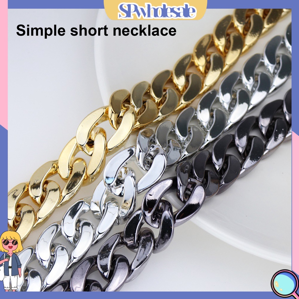 {SPwholesale} Vòng Cổ Choker Bằng Hợp Kim Phong Cách Hip Hop Thời Trang Cho Nữ