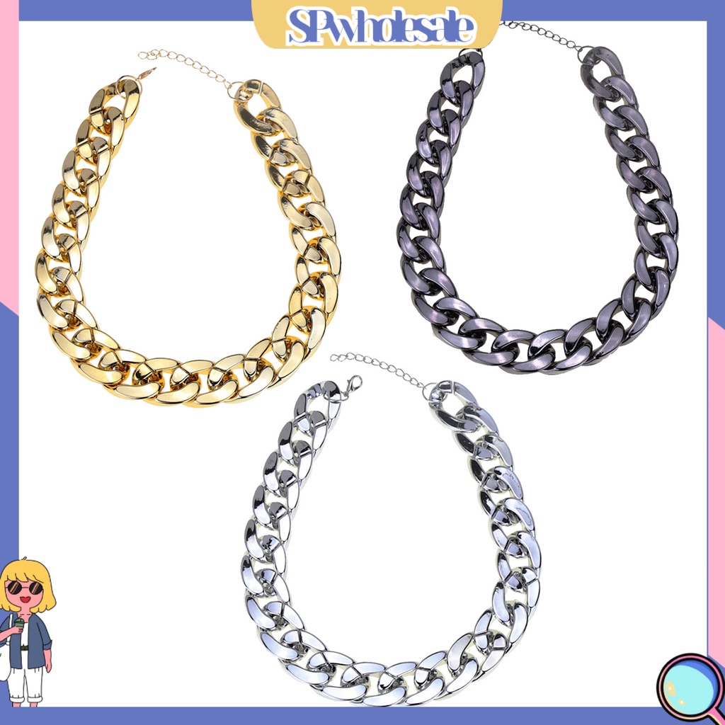 {SPwholesale} Vòng Cổ Choker Bằng Hợp Kim Phong Cách Hip Hop Thời Trang Cho Nữ