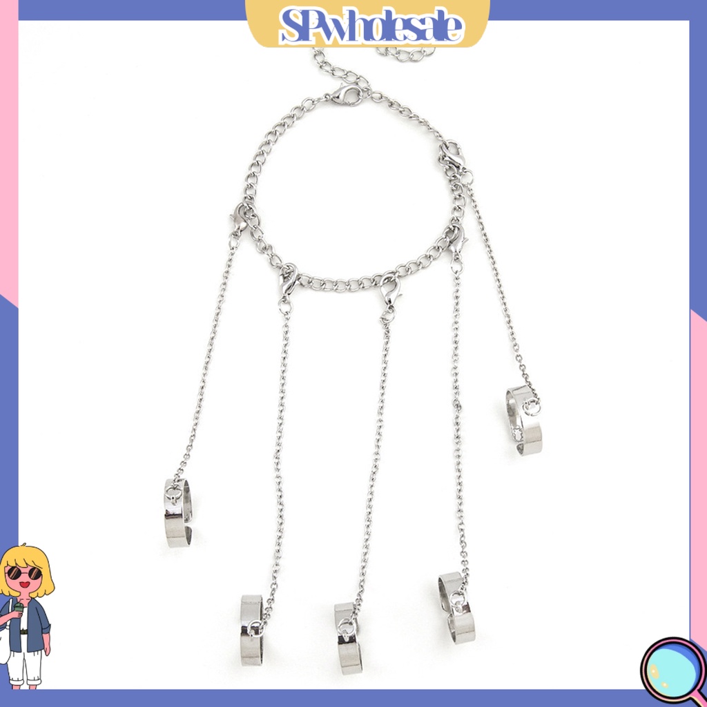 {SPwholesale} Vòng Đeo Tay Mạ Điện Có Thể Điều Chỉnh Phong Cách Punk Thời Trang