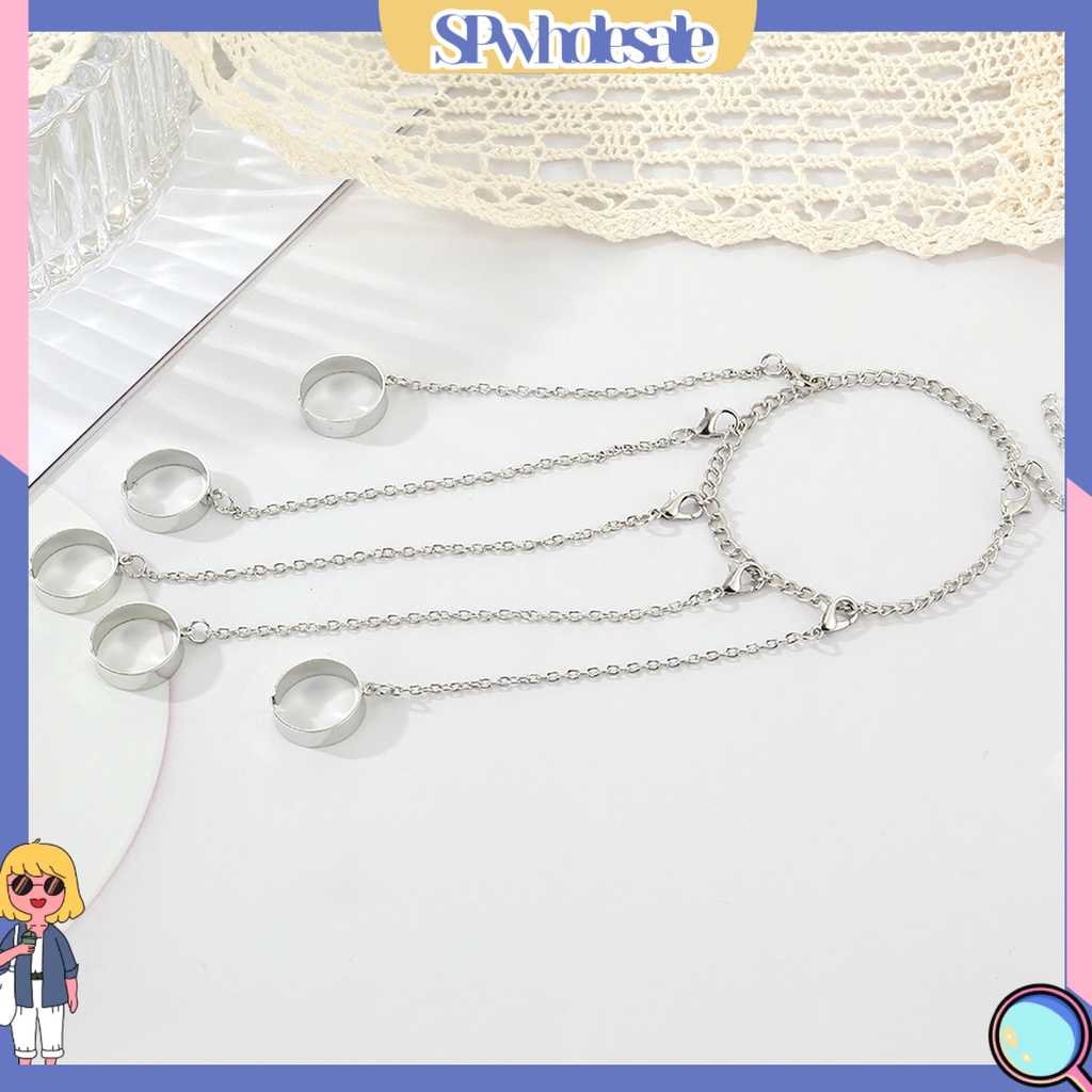 {SPwholesale} Vòng Đeo Tay Mạ Điện Có Thể Điều Chỉnh Phong Cách Punk Thời Trang