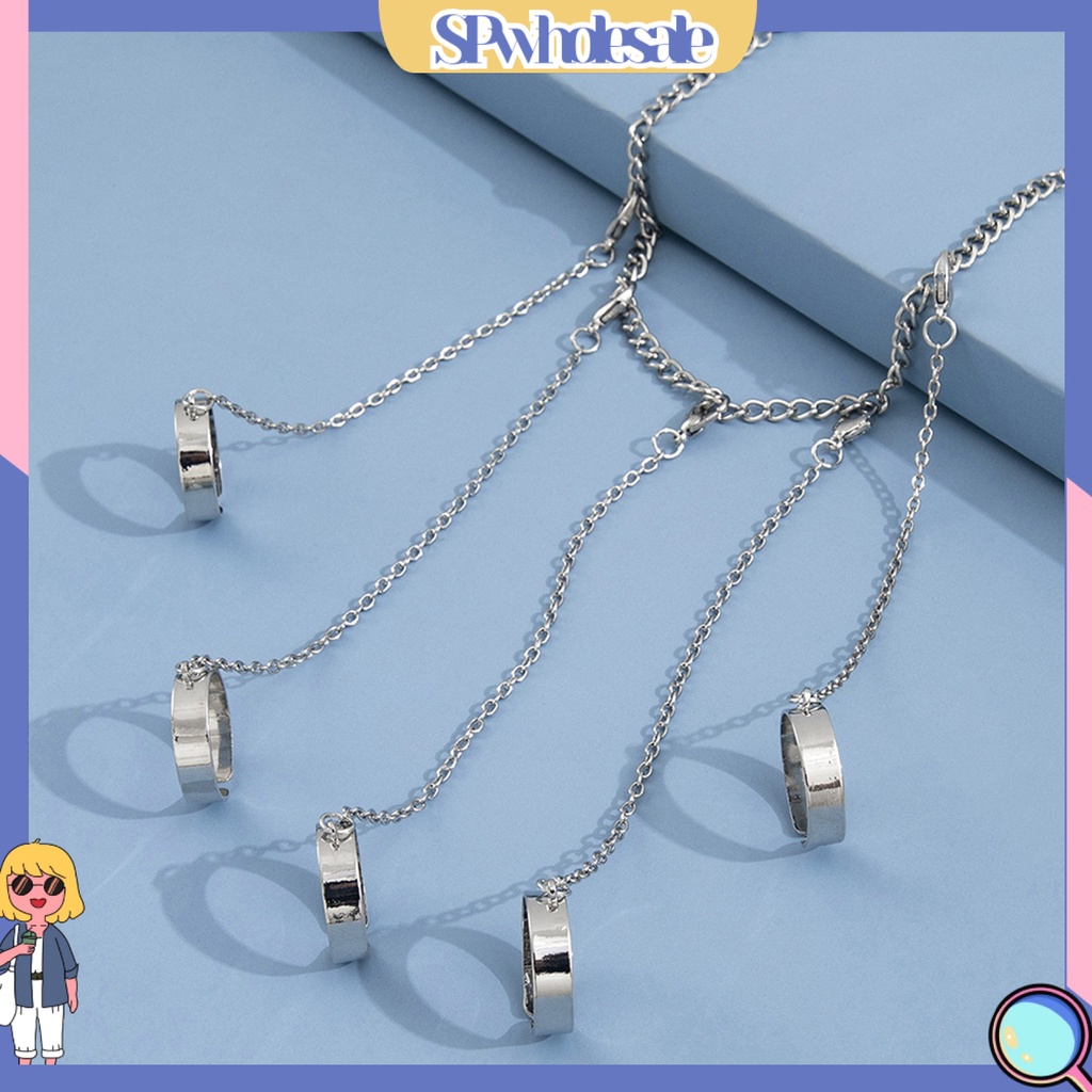 {SPwholesale} Vòng Đeo Tay Mạ Điện Có Thể Điều Chỉnh Phong Cách Punk Thời Trang